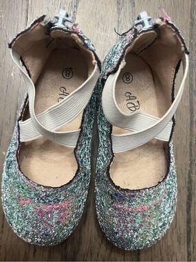 A Bear Co glitter & Shimmer ballet flats size 8